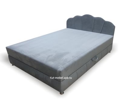 Тахта " Мишель " велюр серый