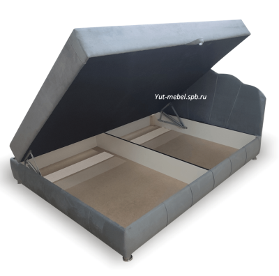 Тахта " Мишель " велюр серый