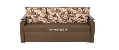 Еврософа  " Николь " коричневая рогожка