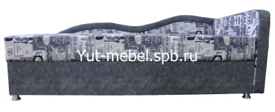 Тахта кровать " Марика 4 " 900*1900 серая королева