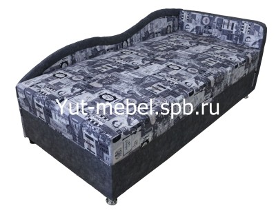 Тахта кровать " Марика 4 " 900*1900 серая королева