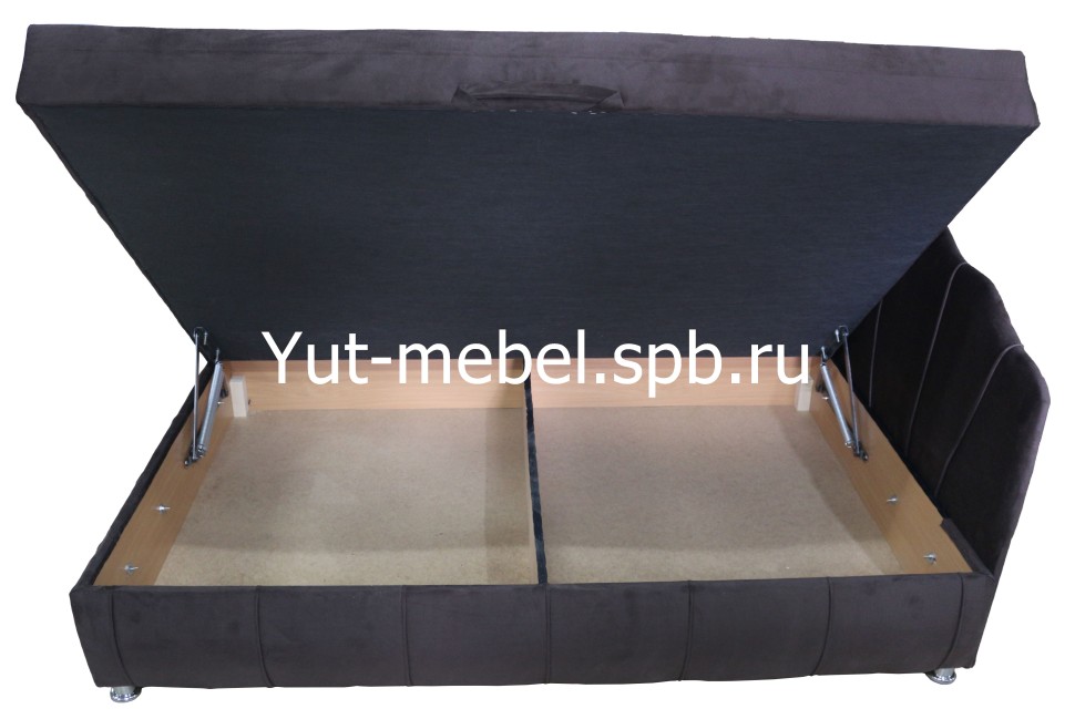 Тахта-кровать " Мишель Ракушка Г " коричневый форест