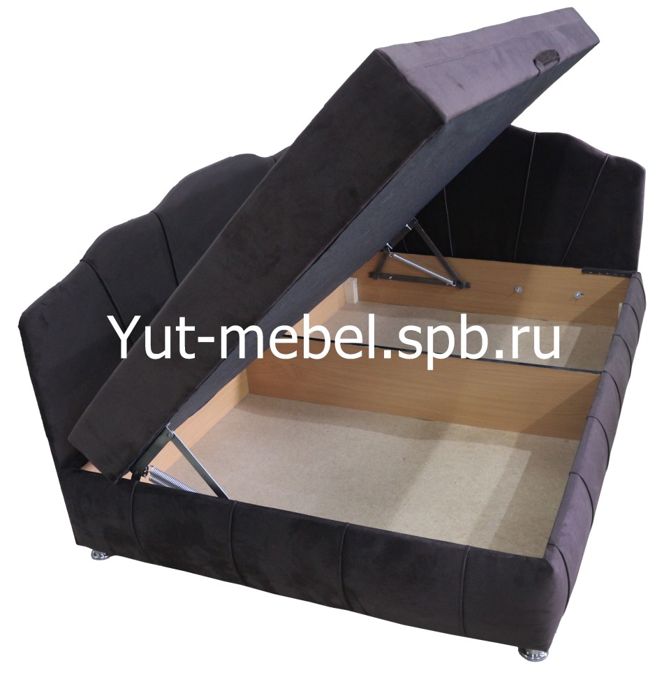 Тахта-кровать " Мишель Ракушка Г " коричневый форест