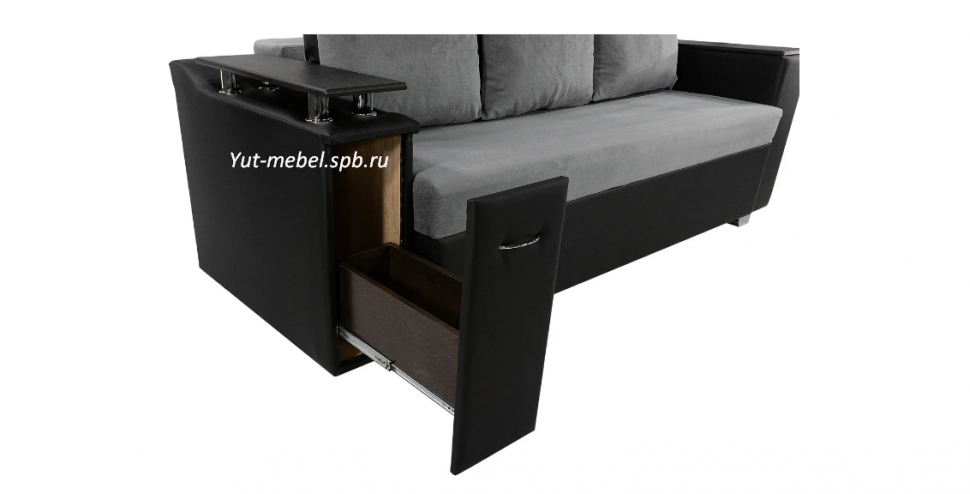 Еврософа "Стамбул" с баром серый