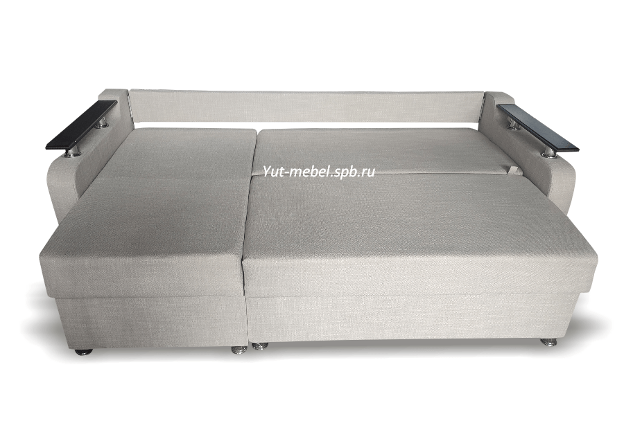 Угловой диван " Николь" бежевая рогожка