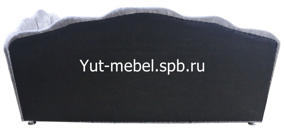 Тахта-кровать " Мишель Ракушка Г " блисс светло-серый