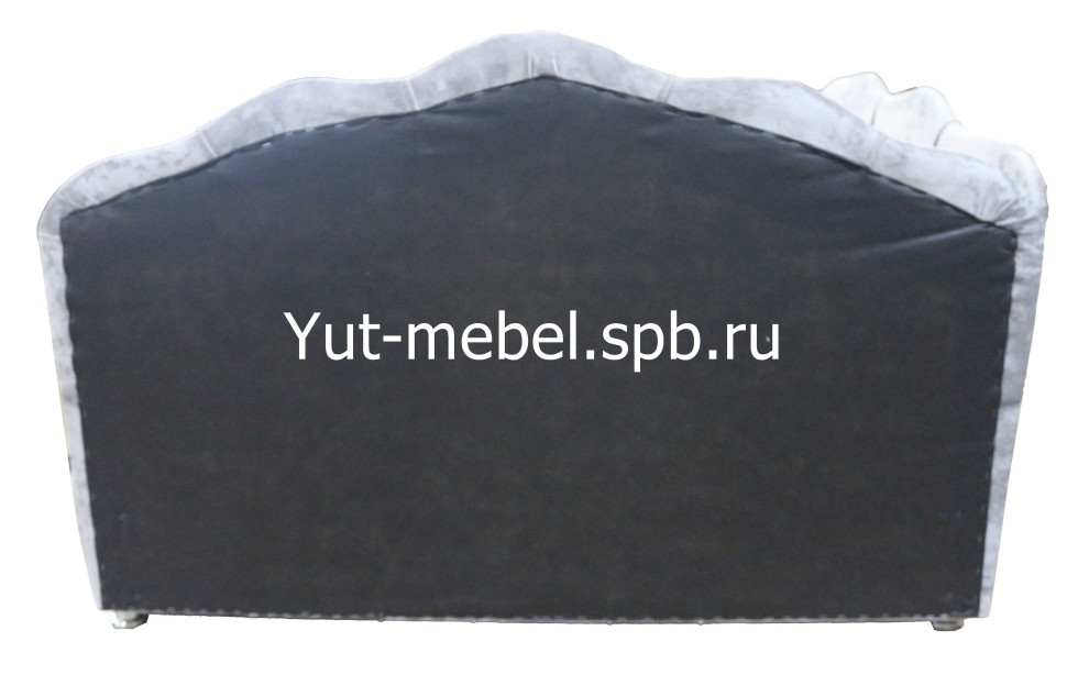 Тахта-кровать " Мишель Ракушка Г " блисс светло-серый