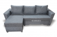 Угловой диван " Амстердам-2 " серая рогожка