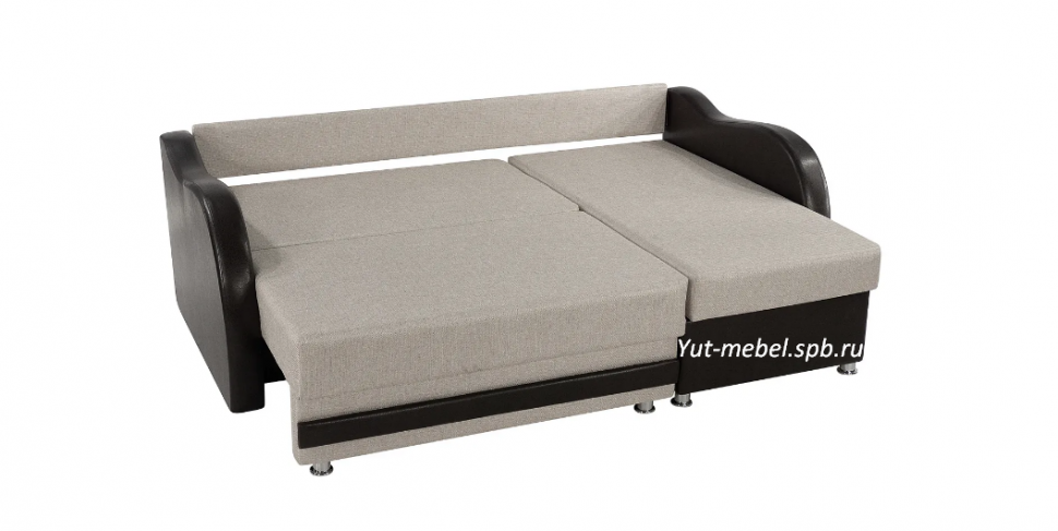 Угловой диван " Рига " бежевая рогожка