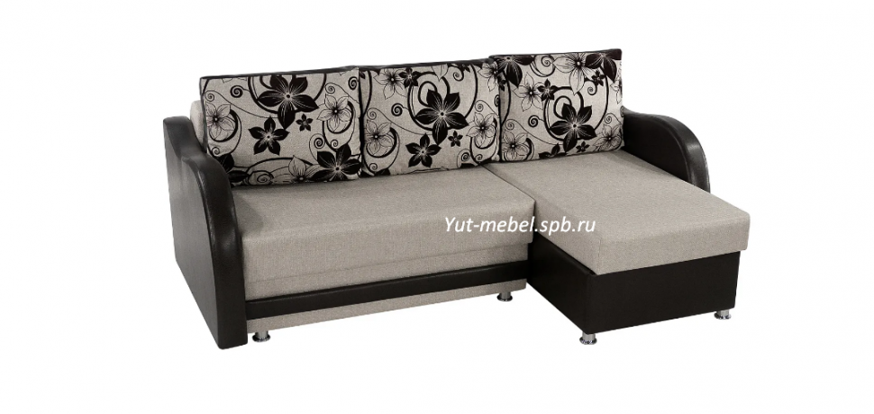 Угловой диван " Рига " бежевая рогожка