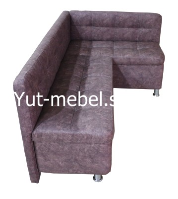 Кухонный уголок со спальным местом коричневый велюр