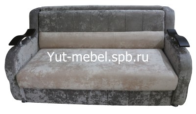  Выкатной диван-кровать  " Лондон-4" 1400*1900 бежево-коричневый блисс