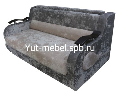  Выкатной диван-кровать  " Лондон-4" 1400*1900 бежево-коричневый блисс