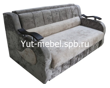  Выкатной диван-кровать  " Лондон-4" 1400*1900 бежево-коричневый блисс