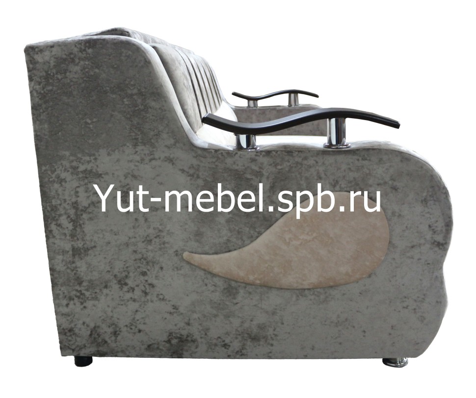 Выкатной диван-кровать  " Лондон-4" 1400*1900 бежево-коричневый блисс