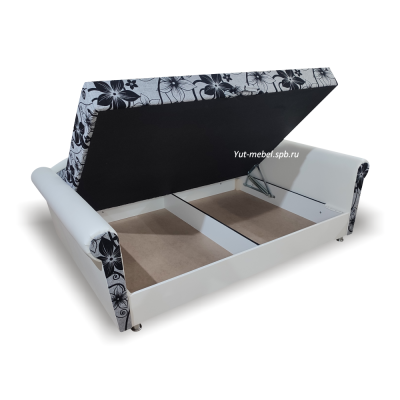 Тахта  " Марика-П" 900*1900 серые цветы