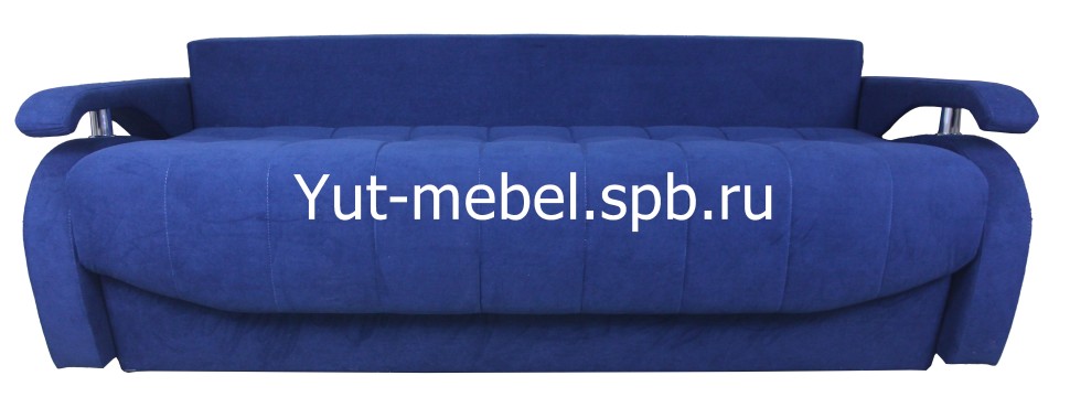 Евро-софа " Мэнфис"  темно-синий велюр