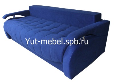 Евро-софа " Мэнфис"  темно-синий велюр