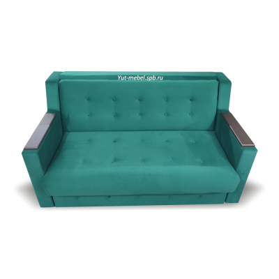 Выкатной диван   «Лондон - 1» зеленый велюр