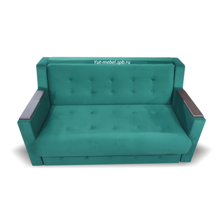 Выкатной диван   «Лондон - 1» 1400*1900 зеленый велюр