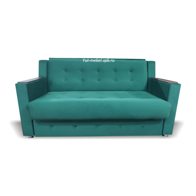 Выкатной диван   «Лондон - 1» 1400*1900 зеленый велюр
