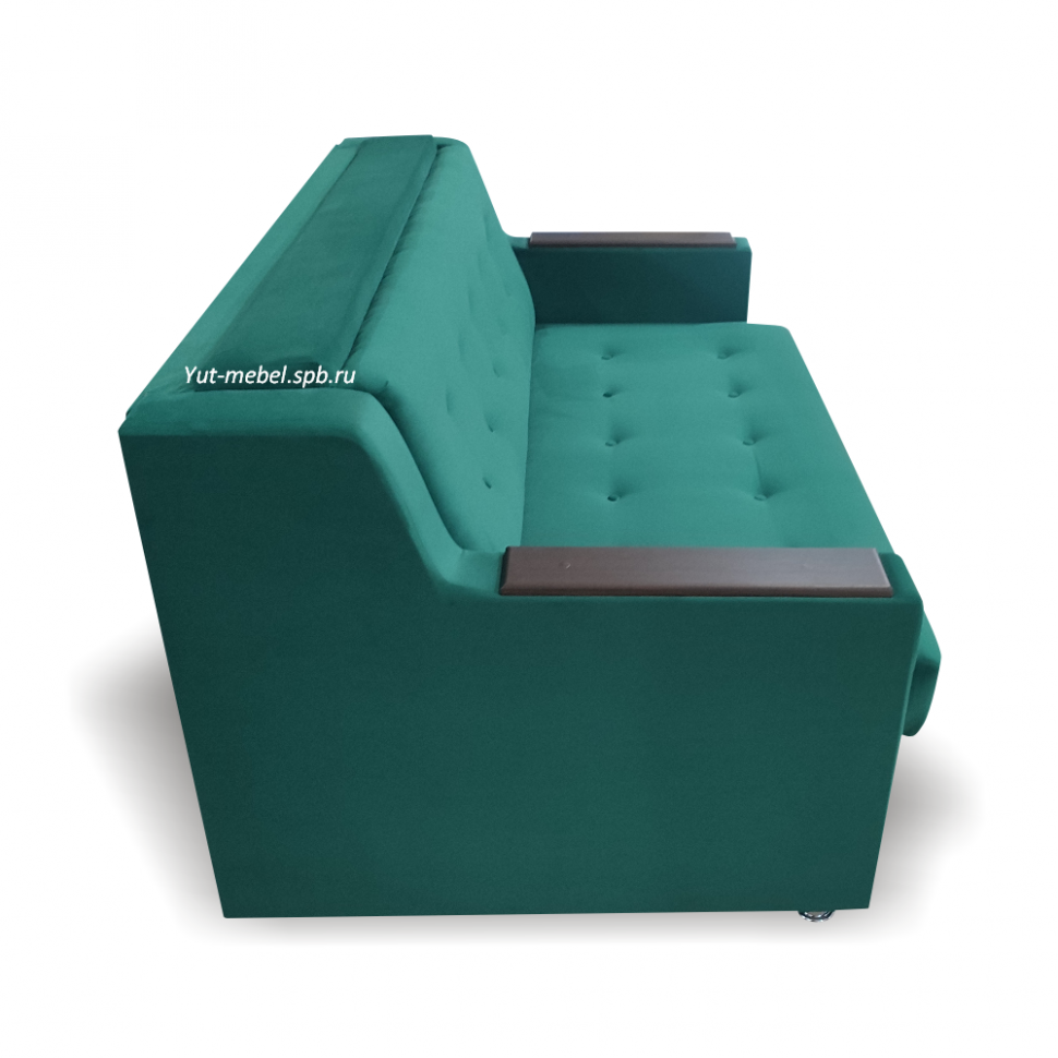 Выкатной диван   «Лондон - 1» 1400*1900 зеленый велюр