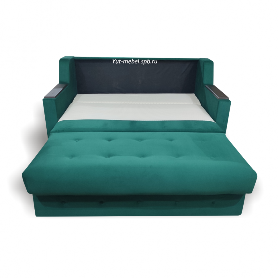 Выкатной диван   «Лондон - 1» 1400*1900 зеленый велюр