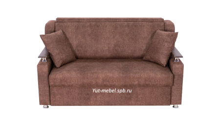 Выкатной диван " Санкт-Петербург " коричневый велюр