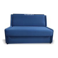 Выкатной диван  " Париж-2 " синий велюр