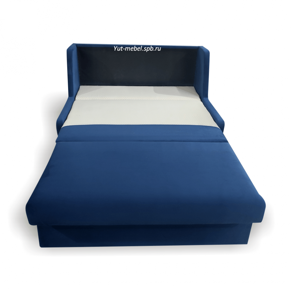 Выкатное кресло-кровать  " Париж-2 "1200*1900  синий велюр