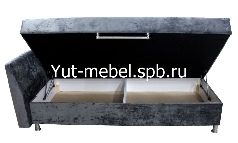 Тахта-кровать " Марика-3 " 900*1900 темно-серый блисс