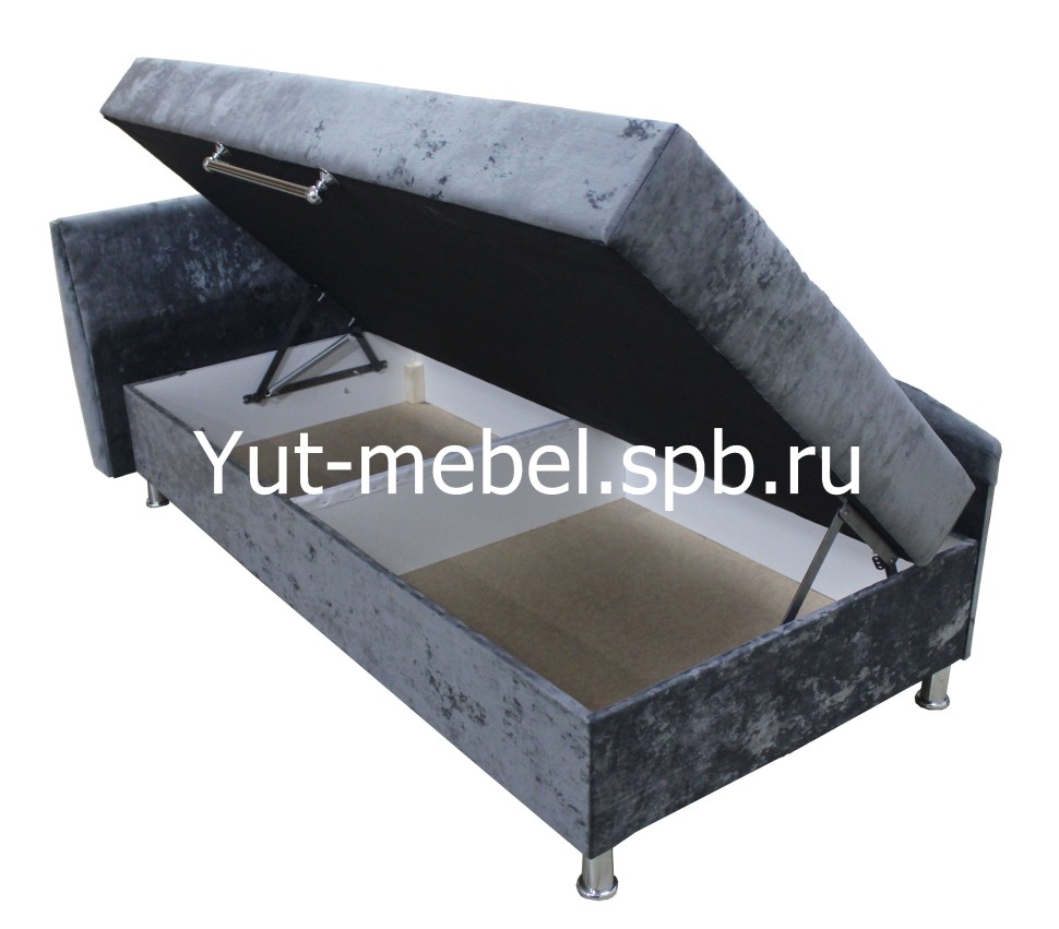 Тахта-кровать " Марика-3 " 900*1900 темно-серый блисс