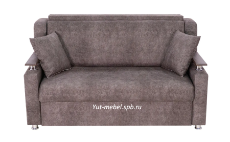 Выкатной диван " Санкт-Петербург " серый велюр