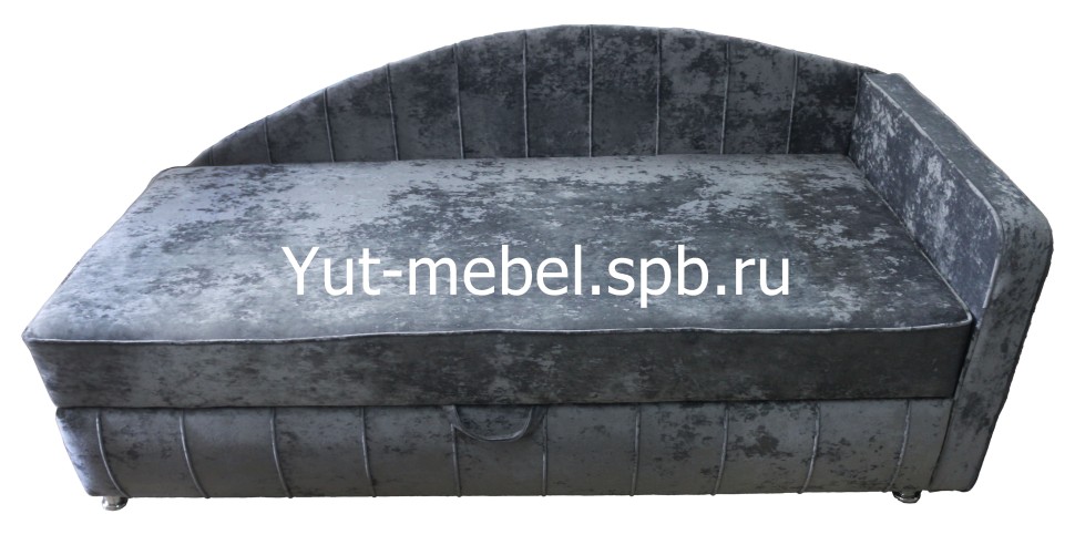 Тахта кровать " Мишель-2 " 900*1900 темно-серый блисс