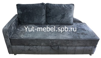 Тахта кровать " Мишель-2 " 900*1900 темно-серый блисс