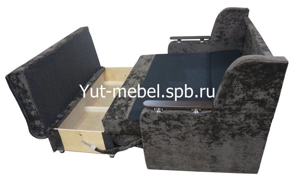 Выкатной диван-кровать " Верона " 1400*1900 коричневый блисс