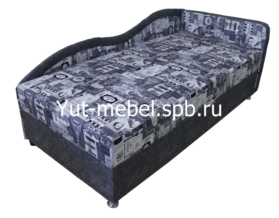 Тахта кровать " Марика 4 " 900*1900 серая королева