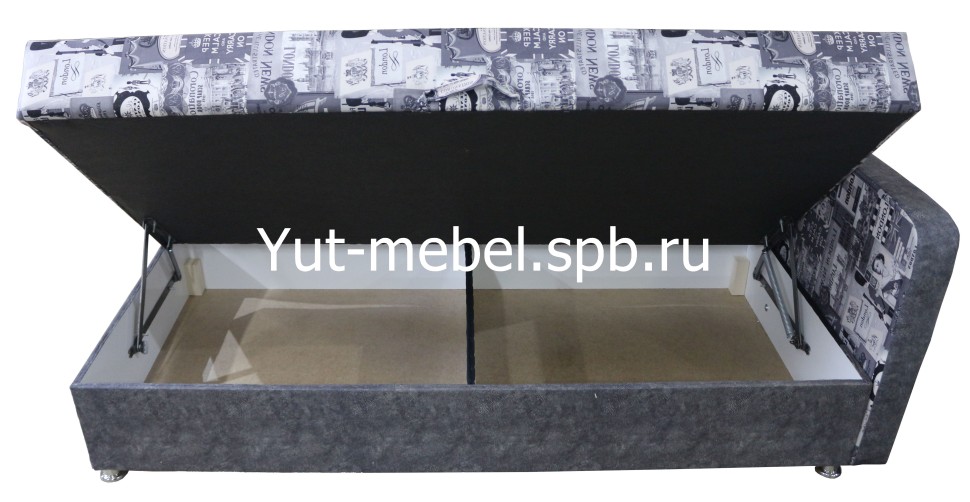 Тахта кровать " Марика 4 " 900*1900 серая королева