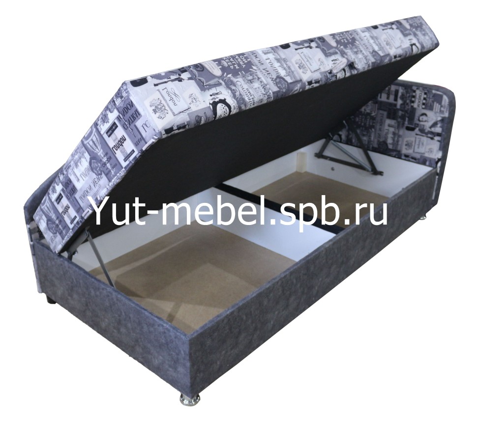 Тахта кровать " Марика 4 " 900*1900 серая королева