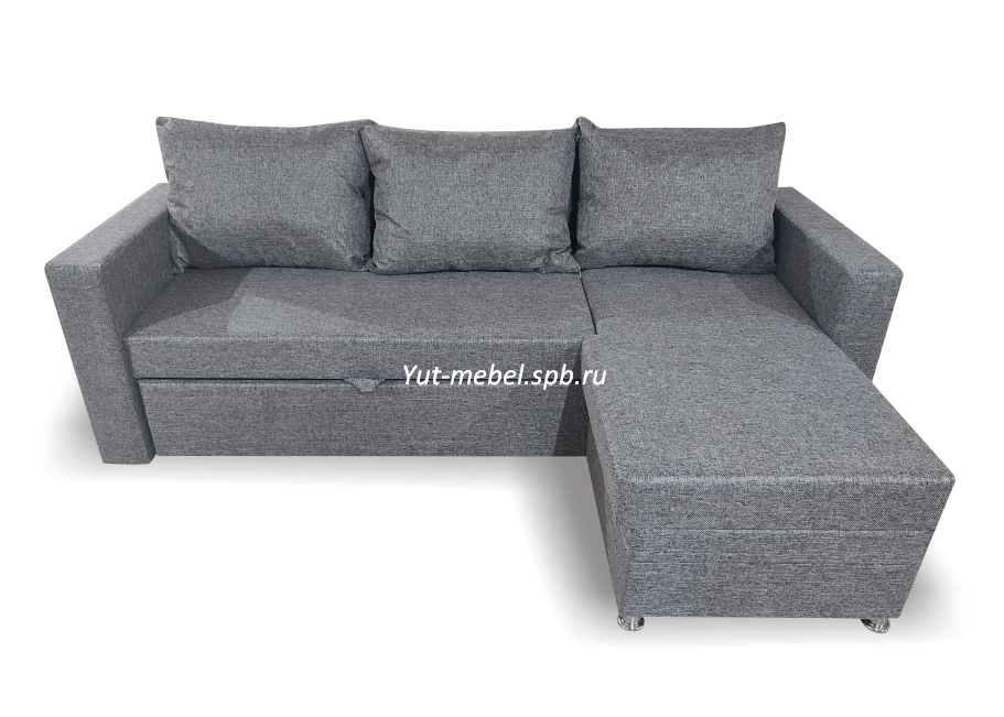 Угловой  диван  " Токио-2 "серая рогожка