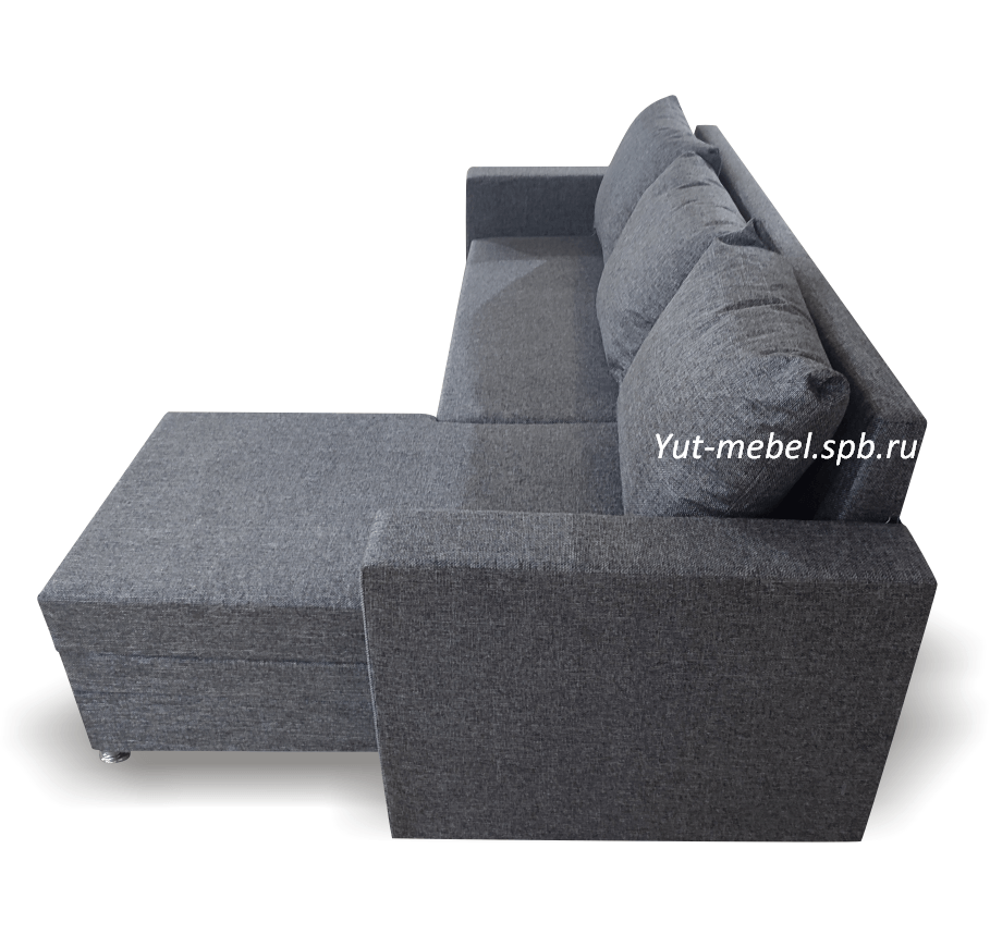Угловой  диван  " Токио-2 "серая рогожка