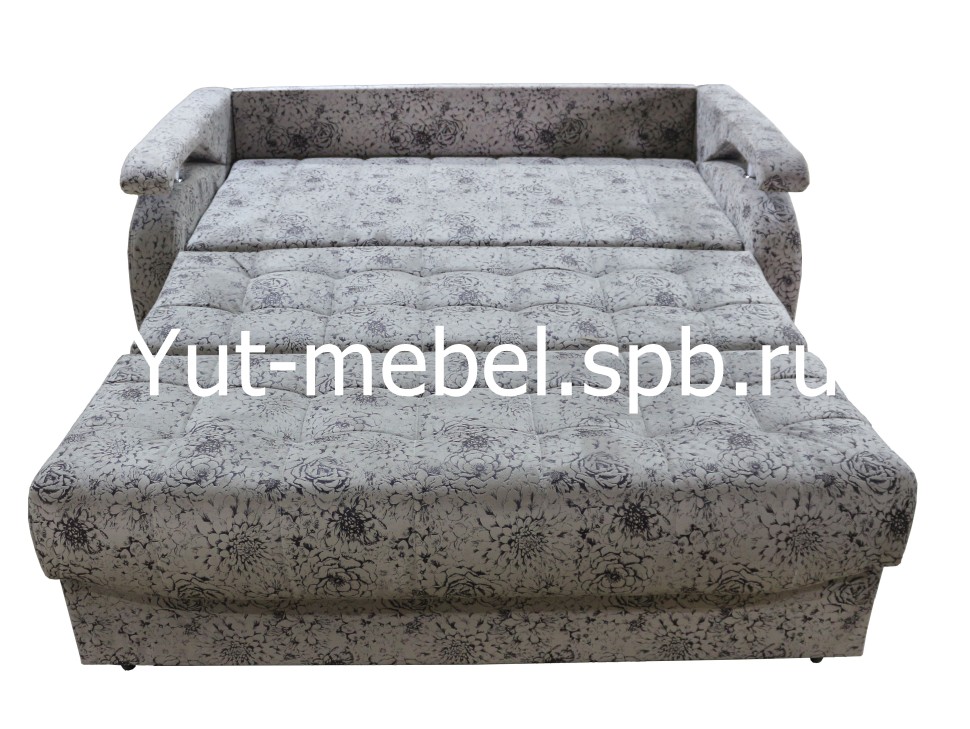 Диван-кровать " Аккордеон-1 " 1400*1900 велюр пионы