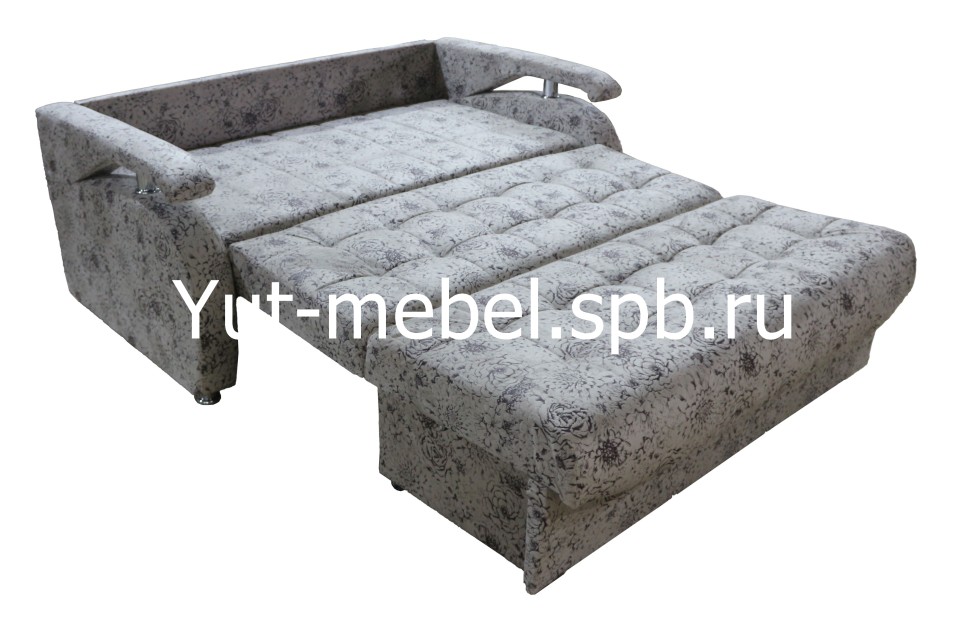 Диван-кровать " Аккордеон-1 " 1400*1900 велюр пионы