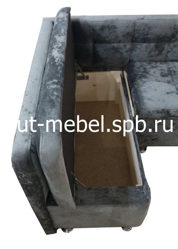 Кухонный уголок со спальным местом  серый блисс