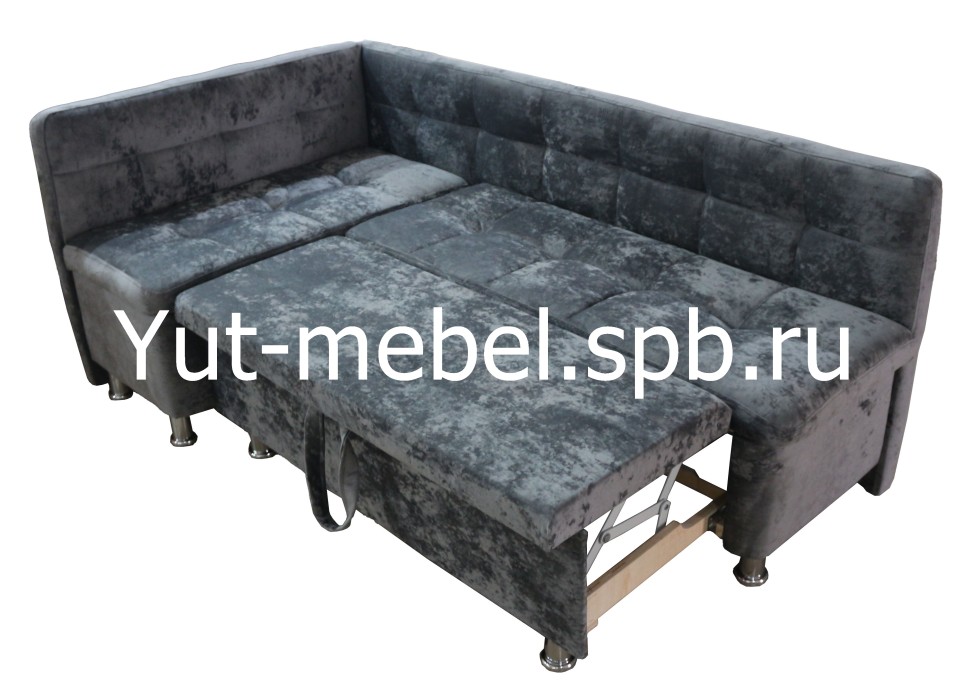 Кухонный уголок со спальным местом  серый блисс