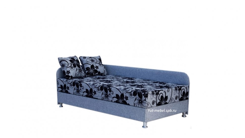 Тахта угловая  " Глория " 900*1900 рогожка цветы