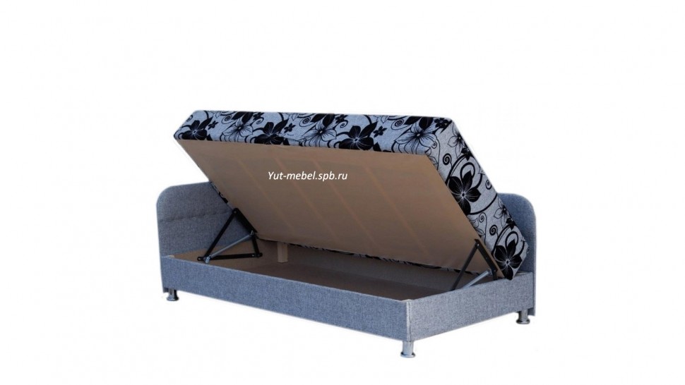 Тахта угловая  " Глория " 900*1900 рогожка цветы