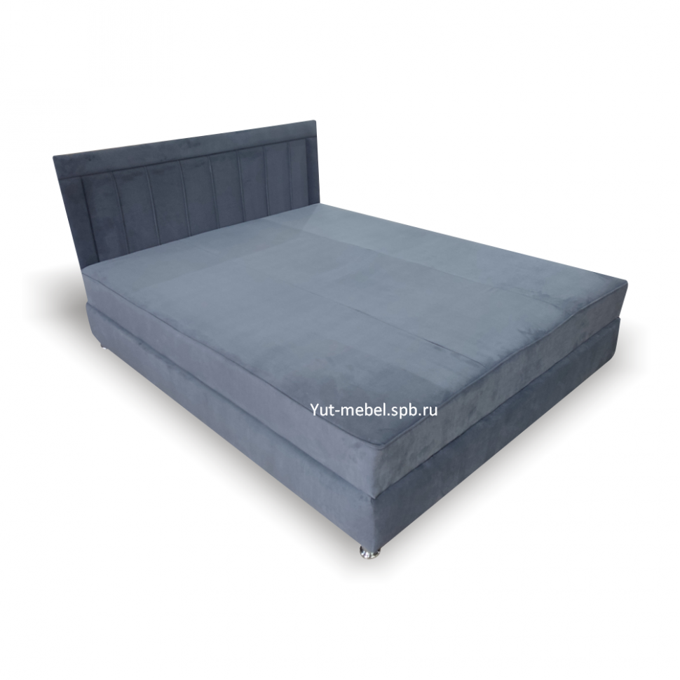 Тахта кровать  " Ибица-Тв " серый велюр