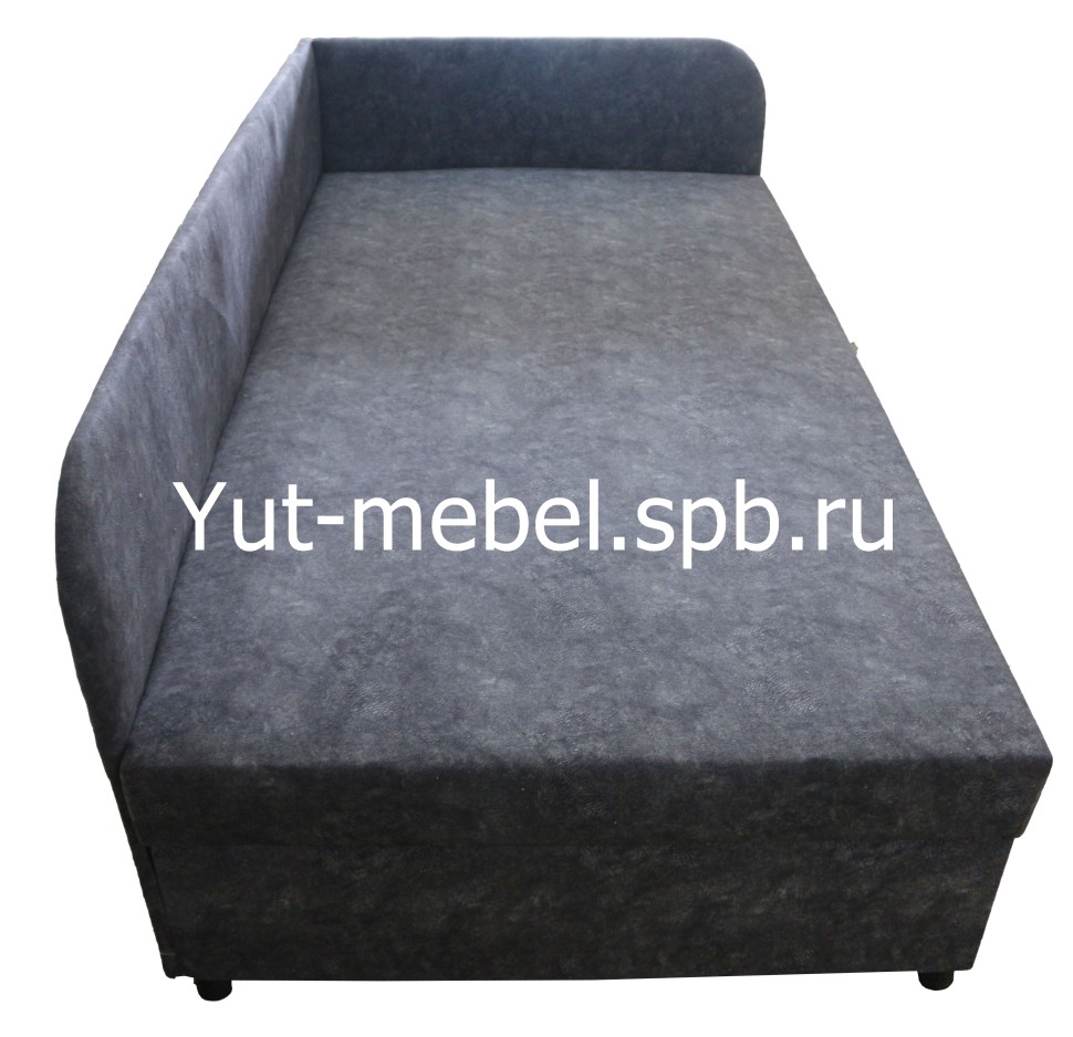 Угловая Тахта кровать " Глория " 900*1900 серая замша