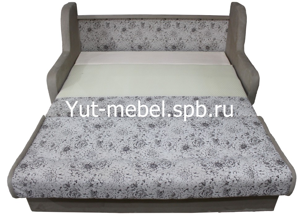 Выкатной диван-кровать " Верона " 1400*1900 пионы